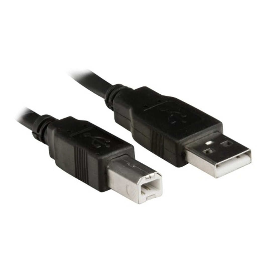 Cabo USB A-Macho - B-Macho 1,8 Metros 2.0 Preto Pluscable - PC-USB1801