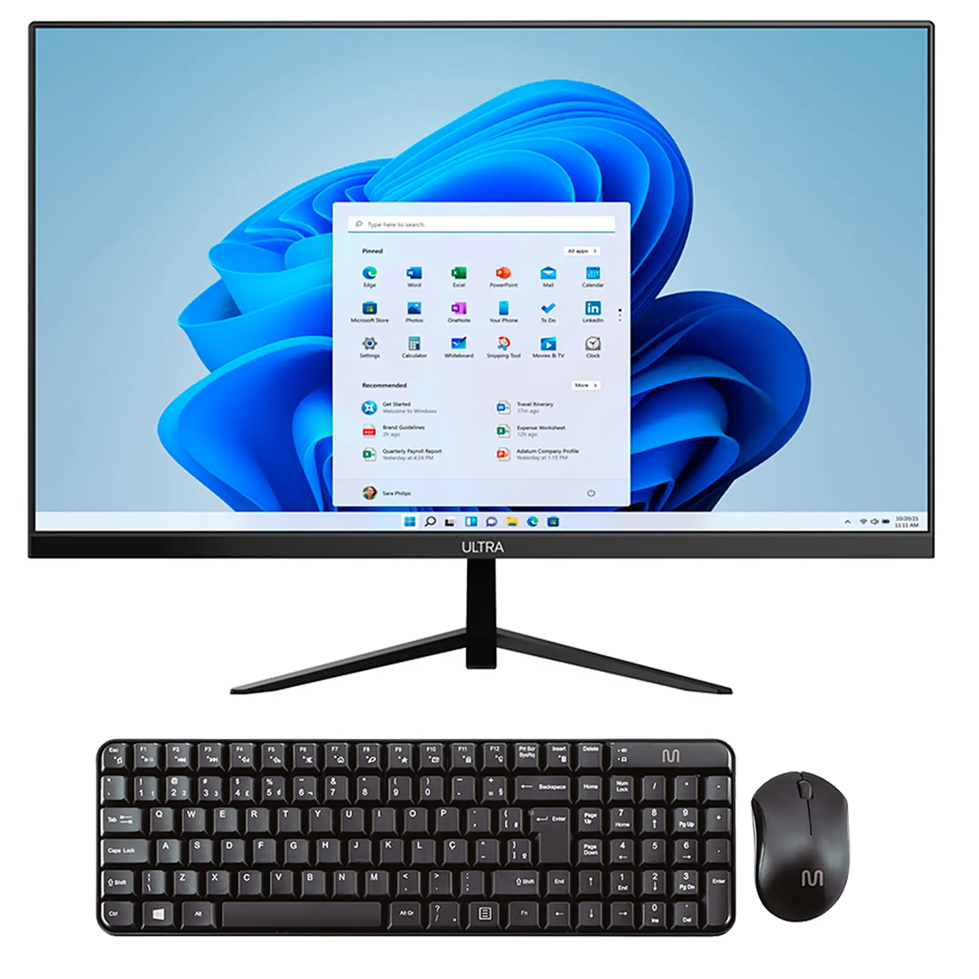 Computador Multi All in One 4GB 23,8" W11 120GB SSD UB840 - Preto - Bivolt