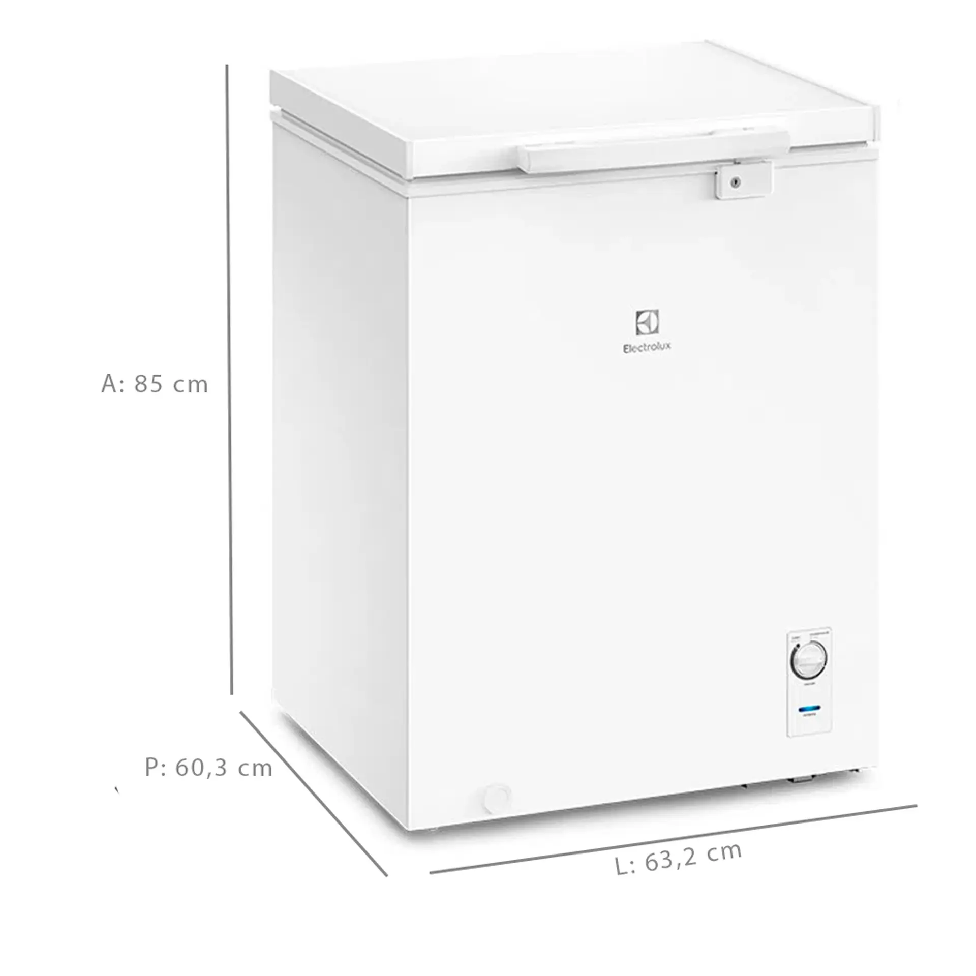 Freezer Electrolux 143L 1 Porta Horizontal Cycle Defrost HE150 - Branco - 220 Volts