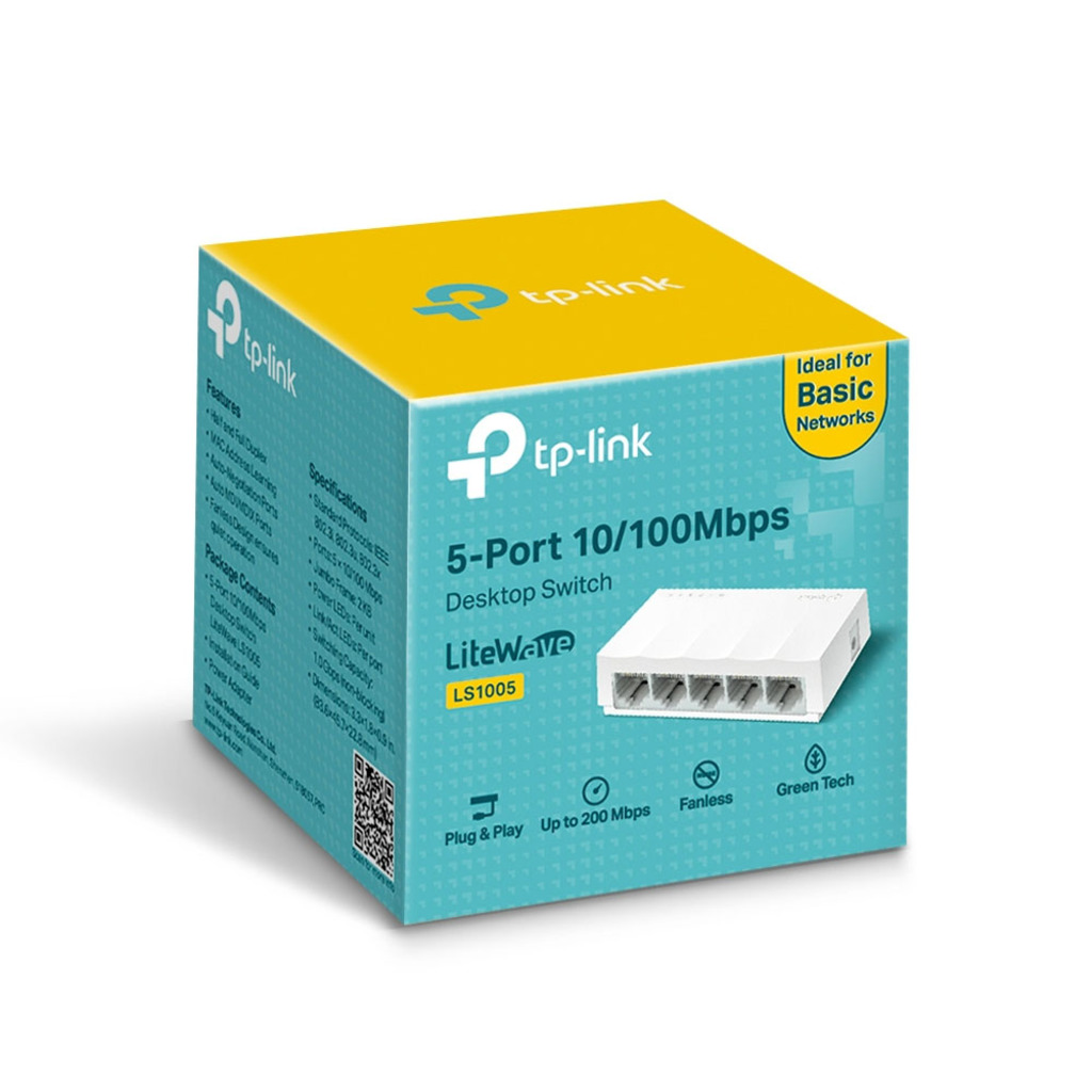 Switch Tp-Link LS1005 5 Portas 10/100 Mbps