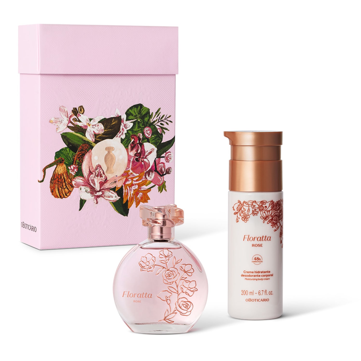 Kit Presente Dia das Mães Floratta Rosé (2 itens)