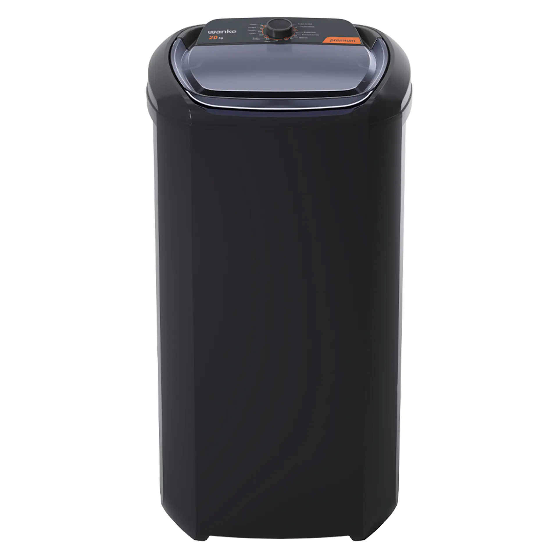 Tanquinho Wanke Premium 20kg Semiautomático 10 programas LWBE201T3 - Preto - 110 Volts