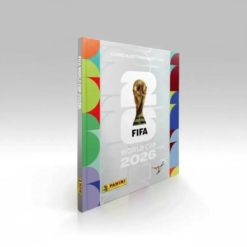 Álbum de Figurinhas Capa Dura Prata Copa Do Mundo Fifa 2026
