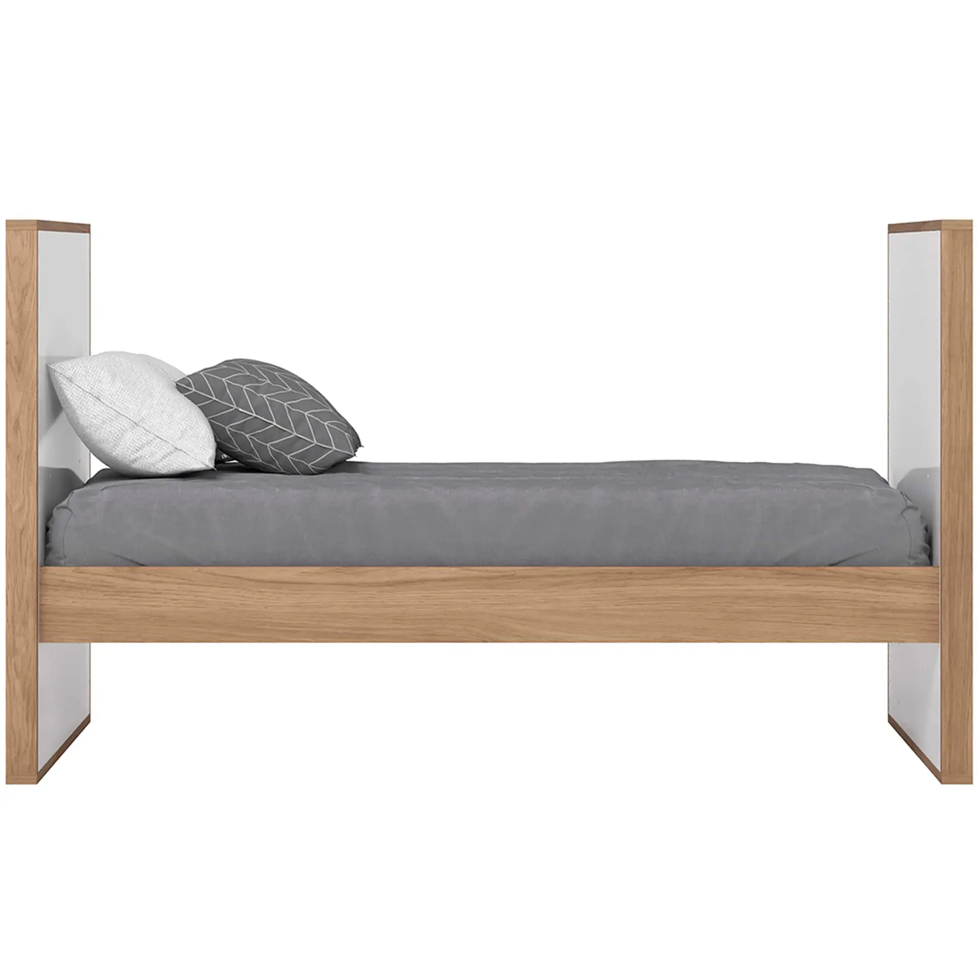 Berço 3 em 1 Mini Cama Confete Henn - Branco/Jequitiba HP