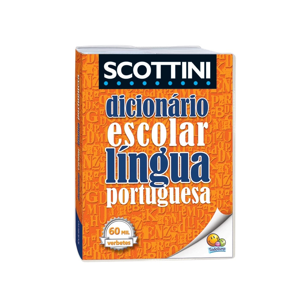 Dicionário Scottini Língua Portuguesa 60 Mil Verbetes Capa Plástica