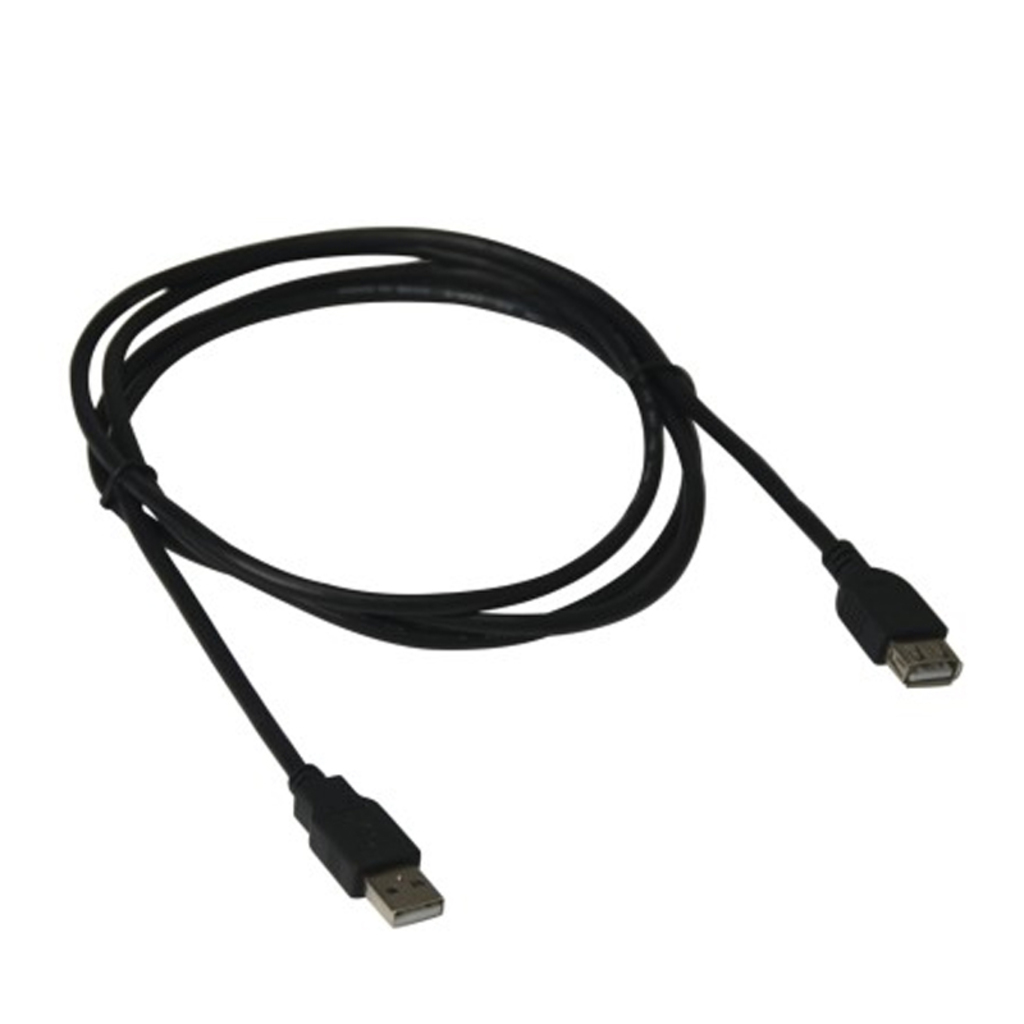 Cabo USB A-Macho - A-Fêmea 1,8 Metros Preto Pluscable - PC-USB1802