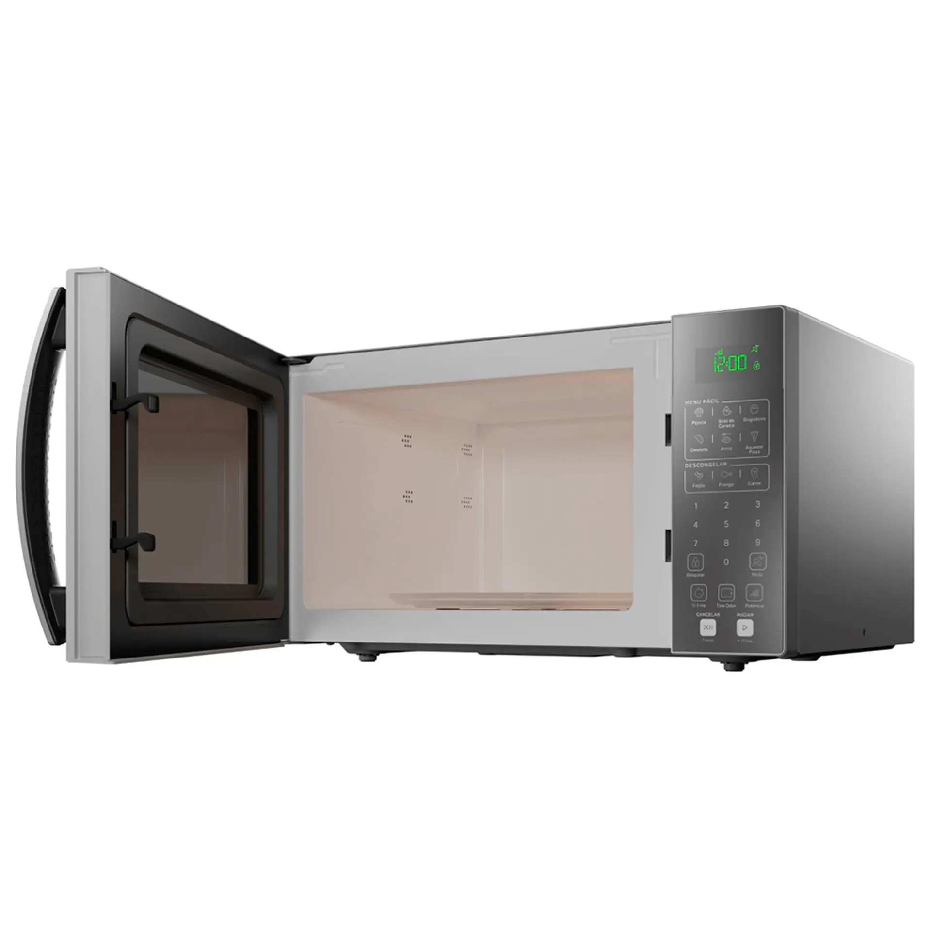 Micro-Ondas de Bancada Consul 32L 900W Espelhado Receitas Rápidas - Cinza - 110 Volts