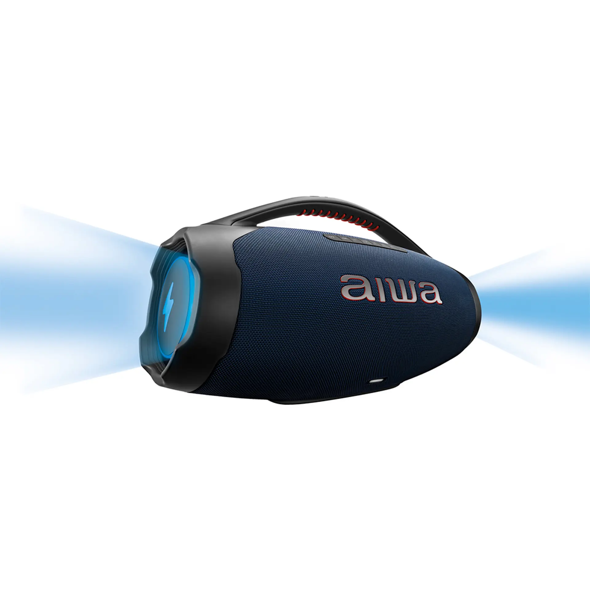 Caixa de Som Portátil Aiwa Boombox Light Plus 200W Bluetooth - Azul