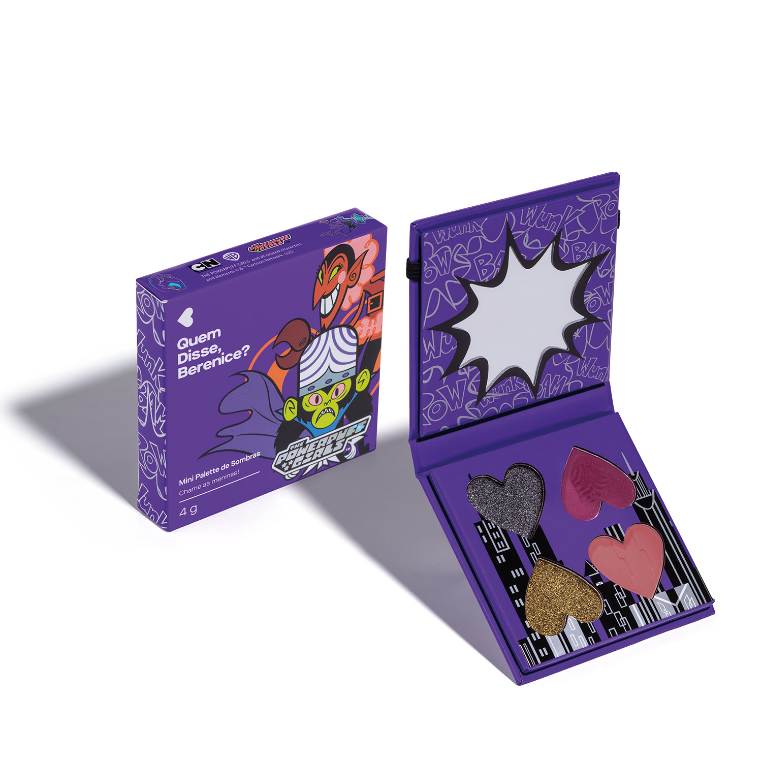 Mini Paleta De Sombras Chame As Meninas Quem Disse, Berenice? Meninas Super Poderosas 4g