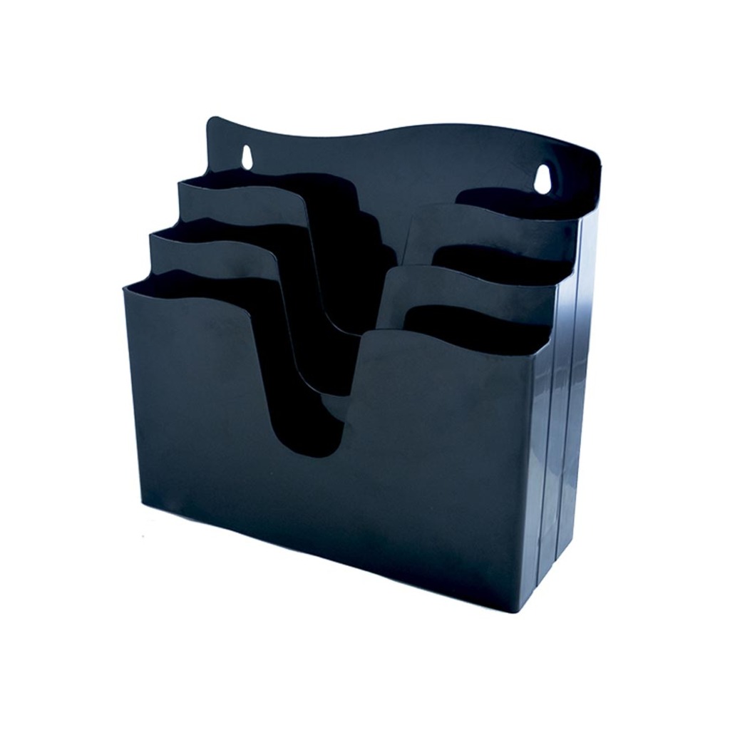 Organizador de Pastas e Revistas Triplo Preto Dellocolor Dello - 3055.P.0003