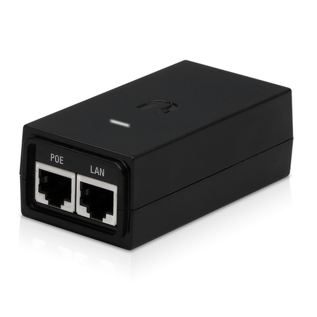 Fonte para Antena Ubiquiti POE+LAN 24V 12W Bivolt - POE-24-12W-G