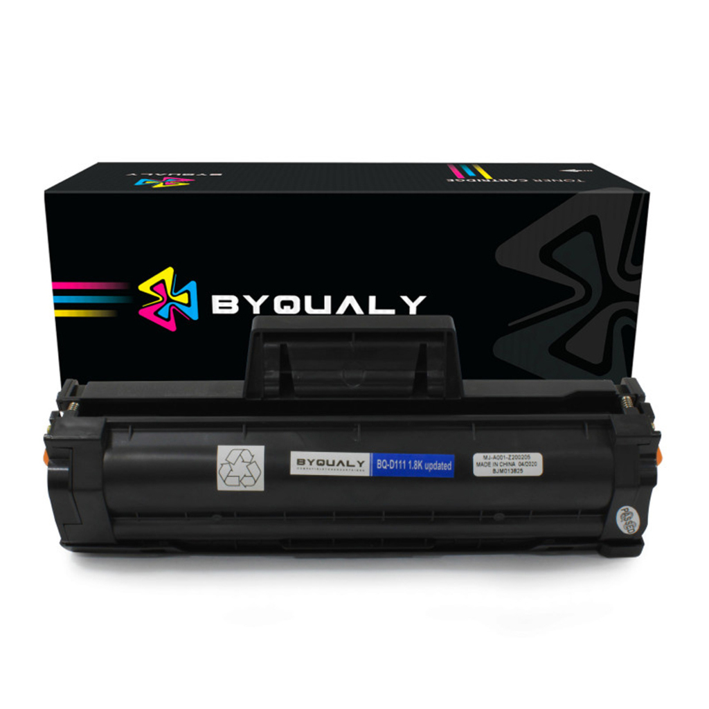 Toner Samsung Preto BYQUALY Potencial Suprimentos D111 - M 2020, 2020W, 2070F, 2070, M2071, 2074FW, SL-M2077, M 2022, 2022W, SL-M2026, SL-M2078