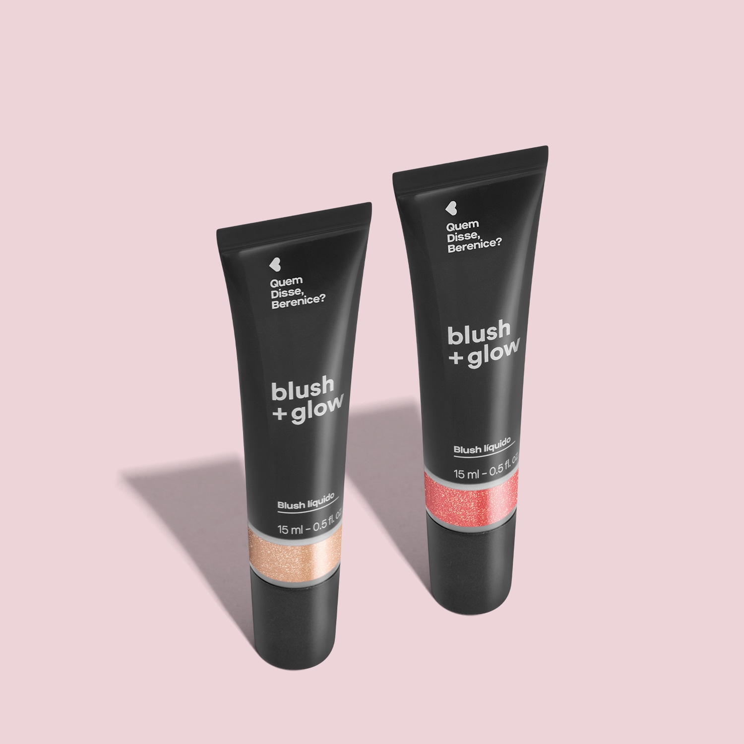 Combo Blush Líquido Blush +Glow: Rosa Rosalix 15ml + Prata Perolali 15ml