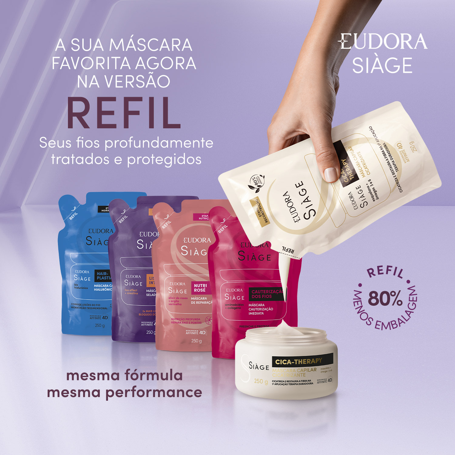 Refil Máscara Capilar Siàge Hair-Plastia 250g