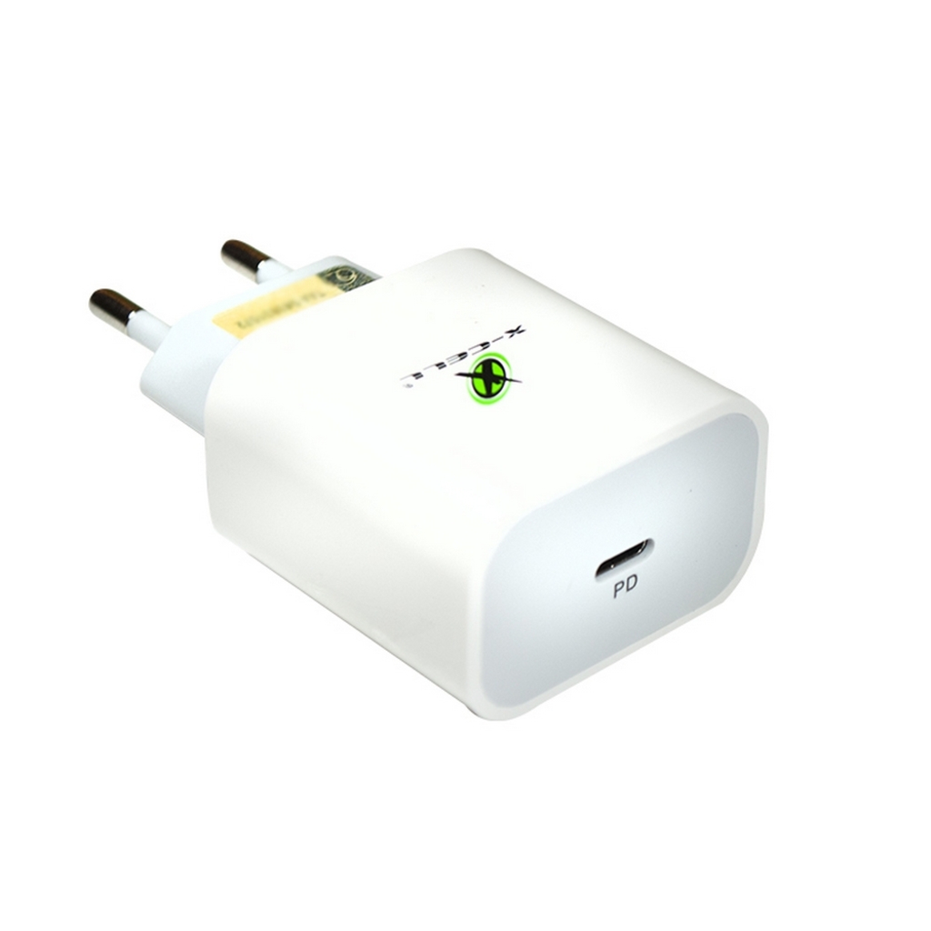 Carregador de Celular Parede com 1 Porta Type-C 6.0A 30W Ultra Rápido Bivolt Branco X-Cell - XC-UR27