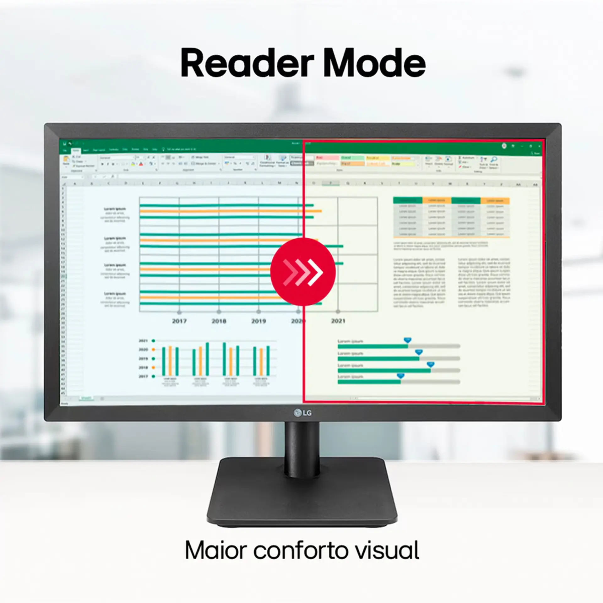 Monitor Gamer LG 21.5" VA Full HD HDMI 75Hz AMD FreeSync 22MP410-B - Preto - Bivolt