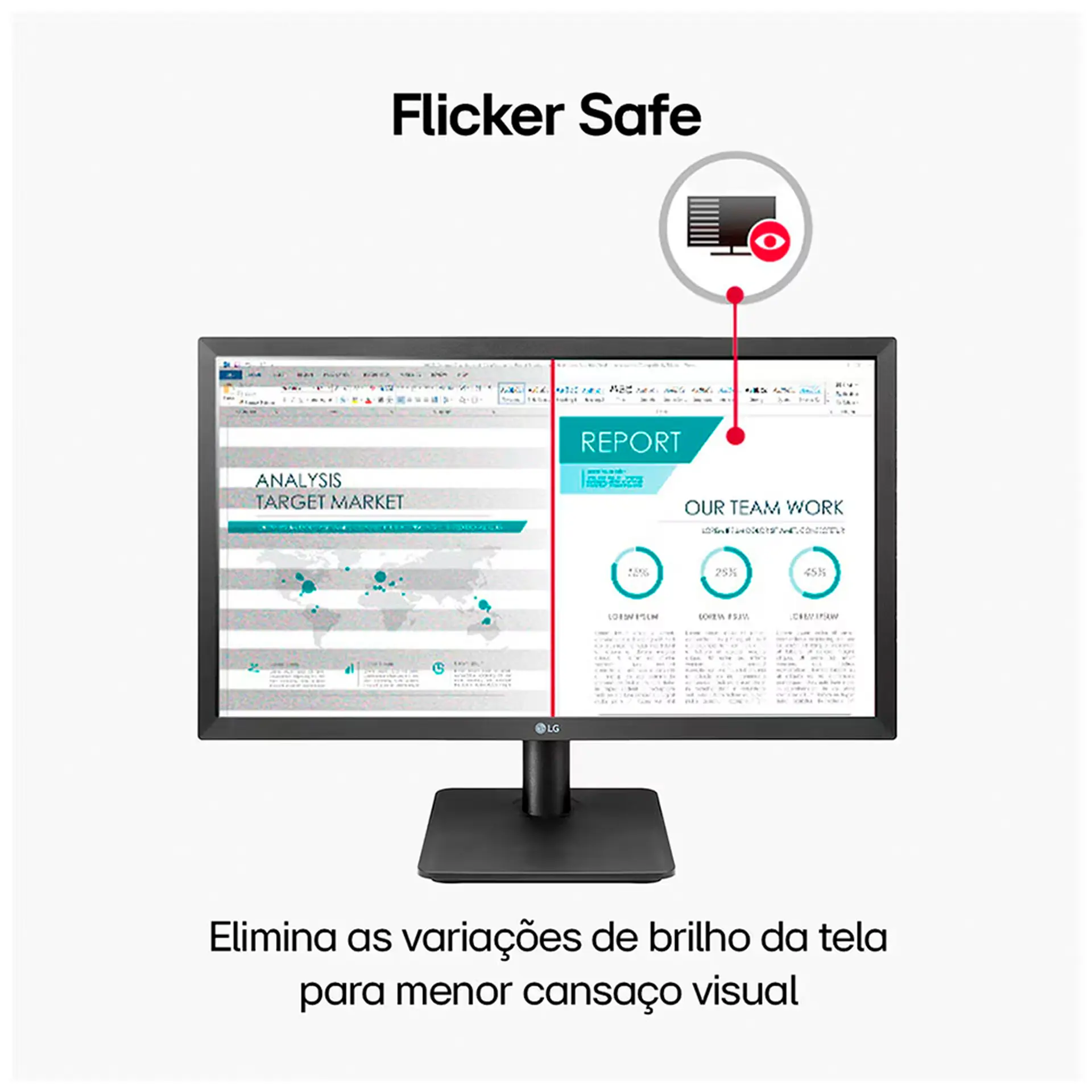 Monitor Gamer LG 21.5" VA Full HD HDMI 75Hz AMD FreeSync 22MP410-B - Preto - Bivolt