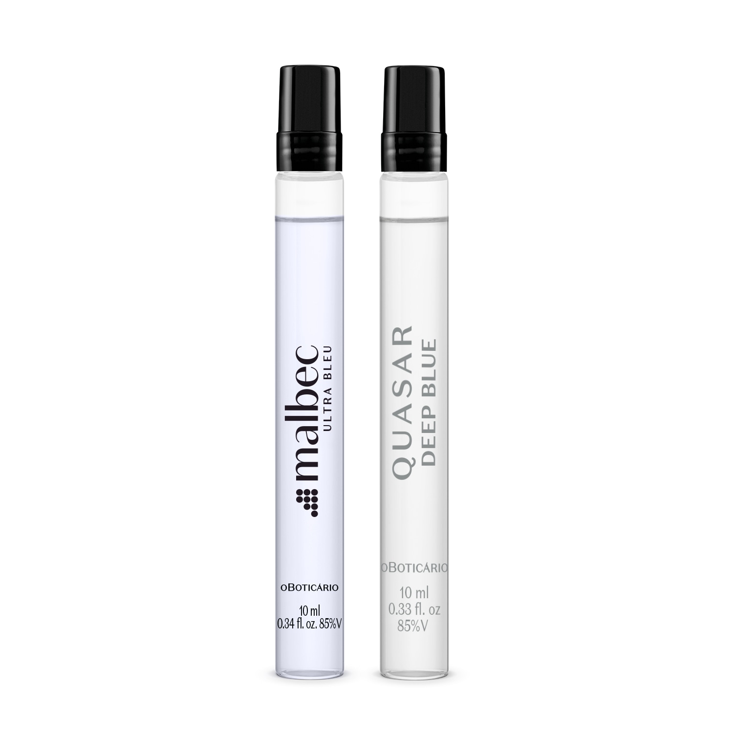 Combo Perfumaria Masculina Tamanho Viagem : Malbec Ultra Bleu 10ml + Quasar Vision 10ml