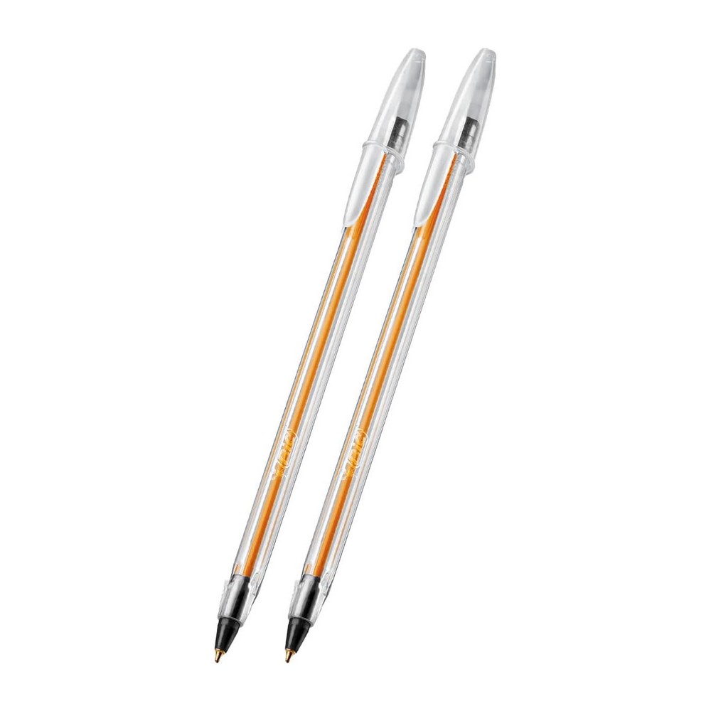 Caneta Esferográfica 0.8mm Cristal Fina Preta Bic Caixa 100 Unidades 357511