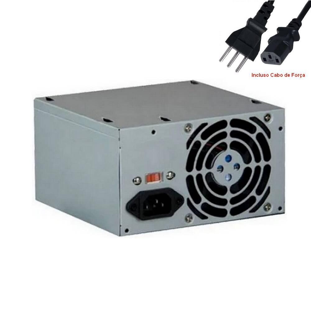 Fonte para Micro Computador ATX 230W Real GET 72439 com Cabo de Força