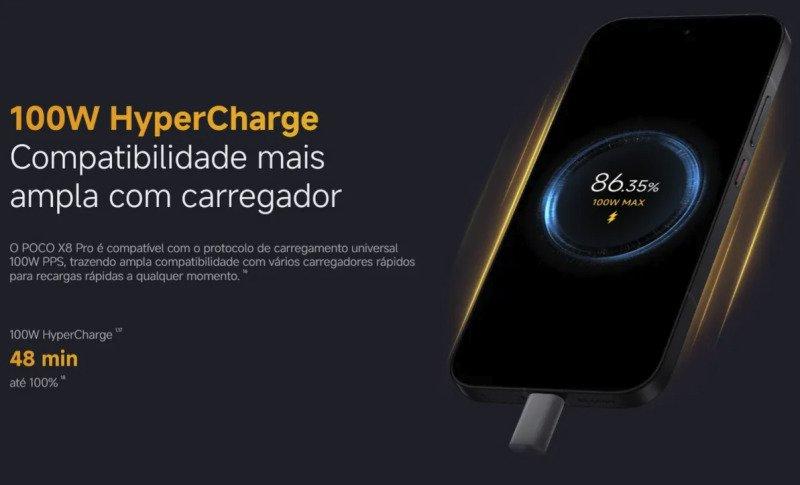Smartphone Xiomi Poco X8 Pro 12 GB RAM 512 GB Preto