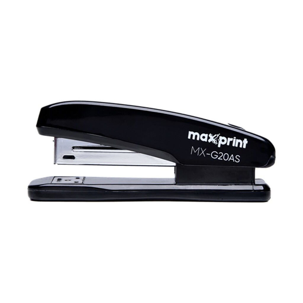 Grampeador de Mesa Plástico 20 Folhas Preto Maxprint MX-G20AS - Unitário - 71000029