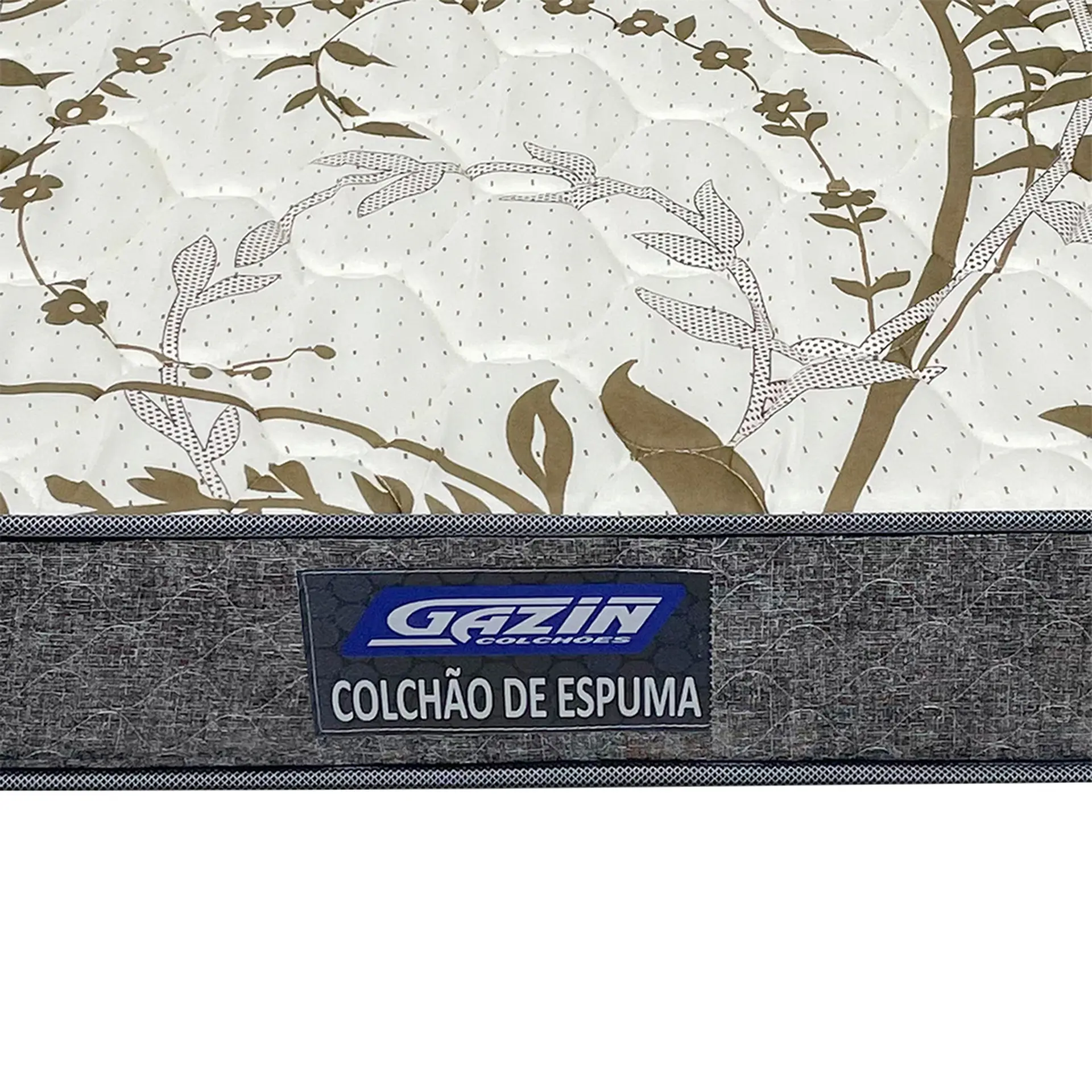 Colchão Solteiro de Espuma D28 Gazin Dunas 78x188 Double Face - Marrom