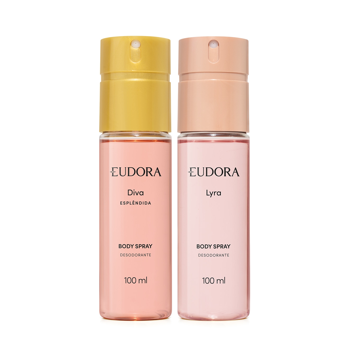 Combo Desodorante Body Spray Lyra 100ml + Desodorante Body Spray Diva Esplêndida 100ml