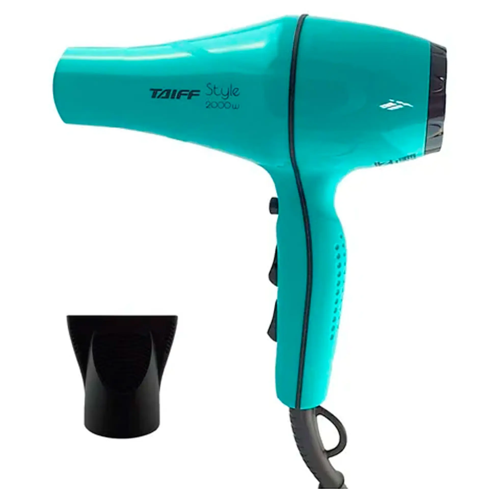 Secador de Cabelo Taiff Style Motor AC Profissional Jato de Ar Frio 2000W - Azul/Preto - 110 Volts