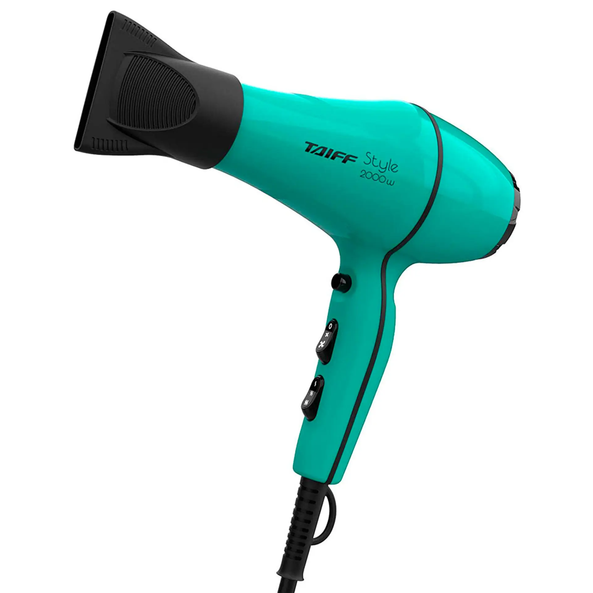 Secador de Cabelo Taiff Style Motor AC Profissional Jato de Ar Frio 2000W - Azul/Preto - 110 Volts