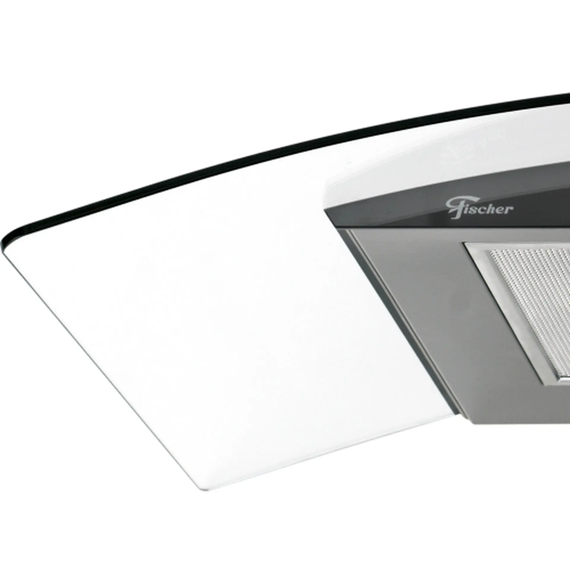 Coifa de Parede Fischer Fit 90cm 6 Bocas Vidro Curvo - Inox - 110 Volts