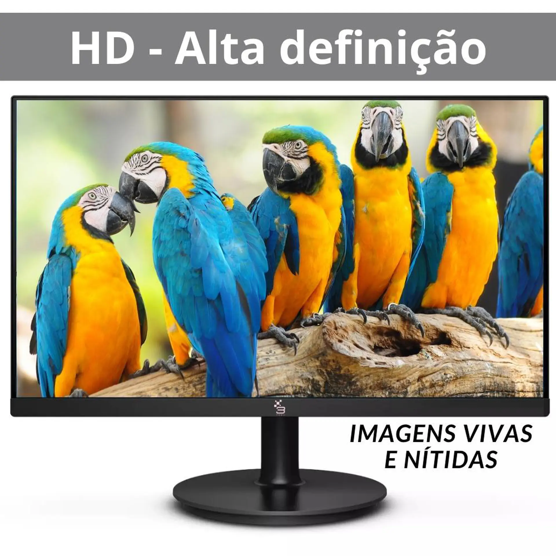 Monitor 3Green M195WHD LED 19.5" HD 75Hz HDMI VGA - Preto - Bivolt