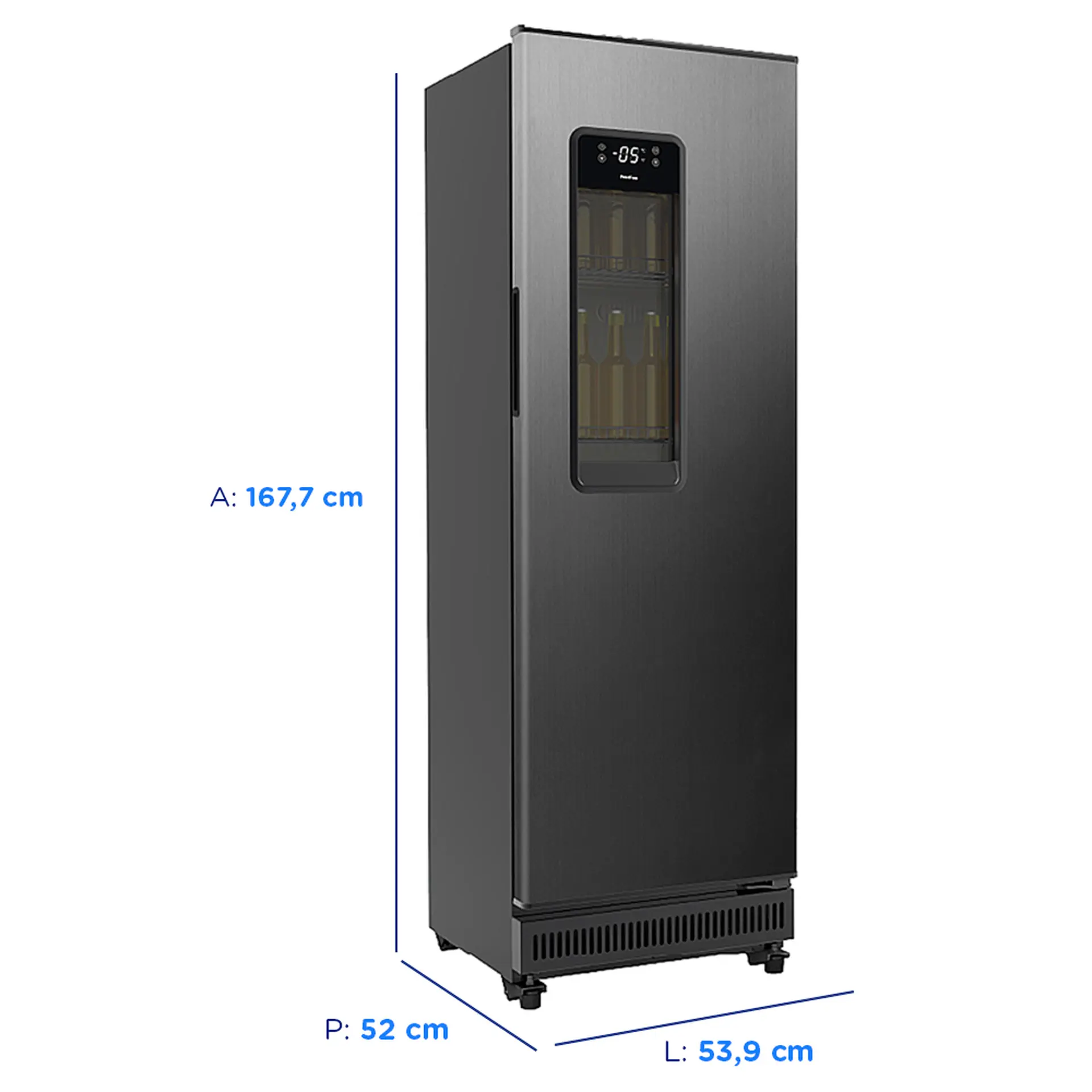 Cervejeira EOS 250L Frost Free B201977 - Black Inox - 220 Volts