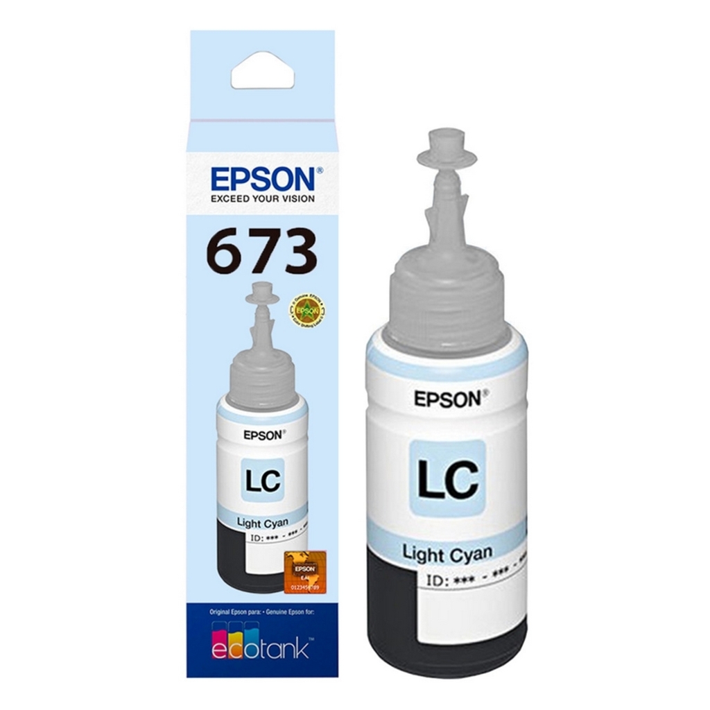 Tinta para Cartucho Epson Cyan Claro Original - T673520 - 6.500 páginas para L800