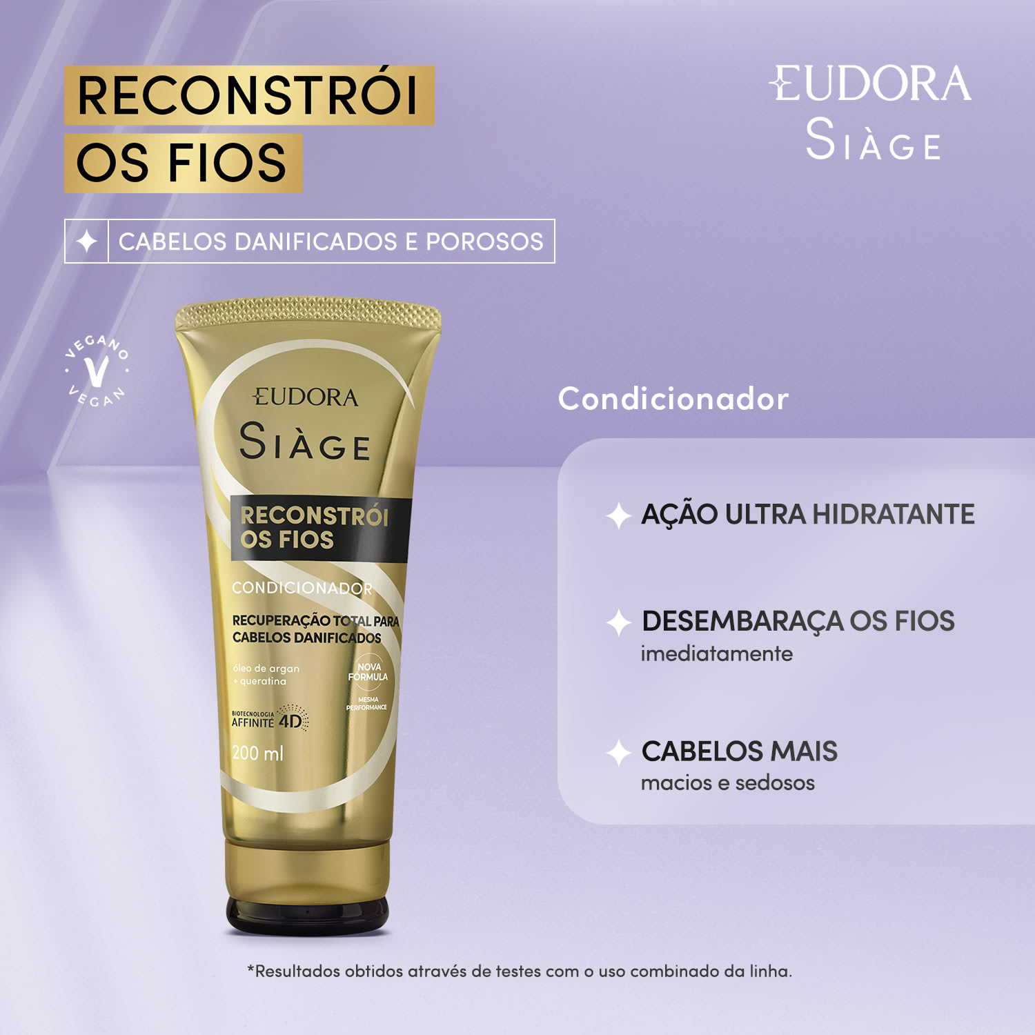 Refil Condicionador Siàge Reconstrói os Fios 400ml