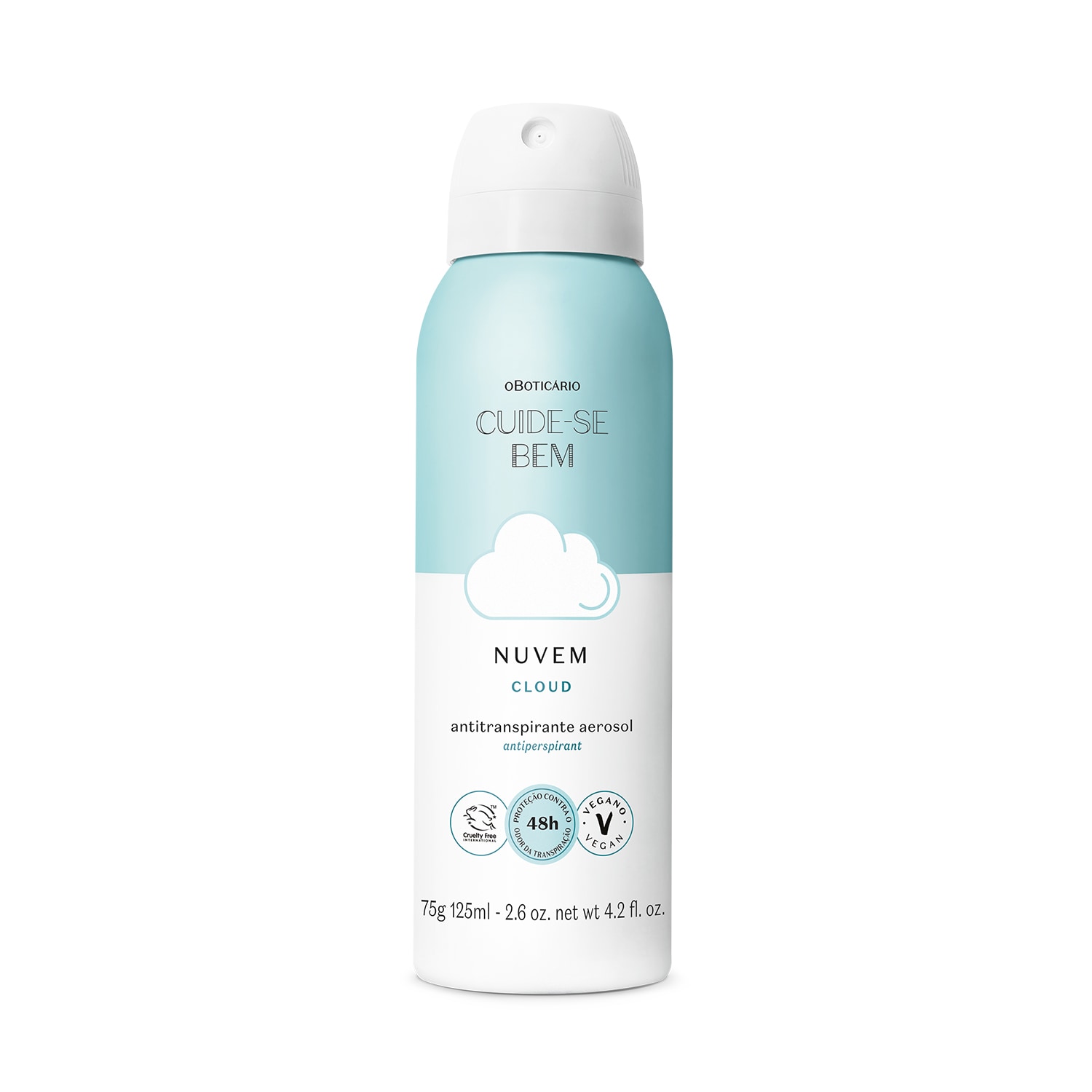 Desodorante Antitranspirante Aerosol Cuide-se Bem Nuvem 75/125ml