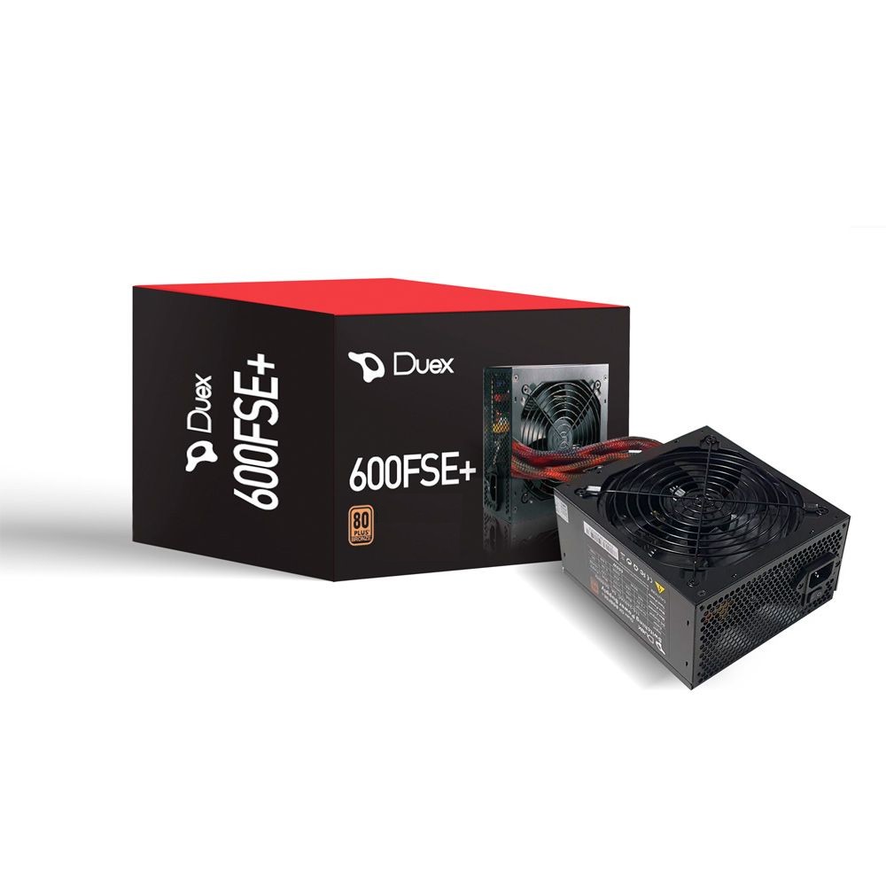 Fonte para Micro Computador ATX 600W Real Duex 80 Plus Bronze Modular com PFC Ativo DX 600FSE+ com Cabo de Força