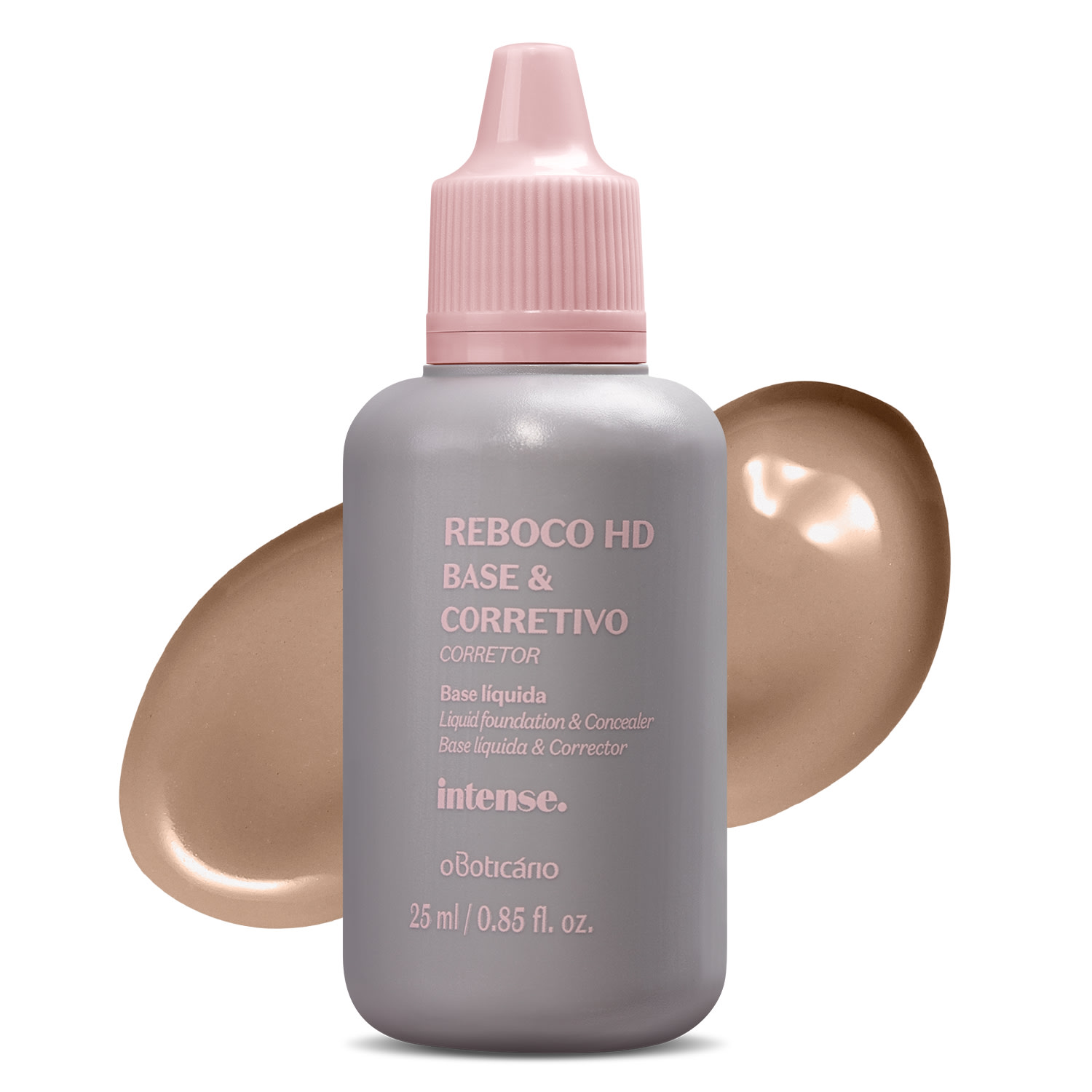 Base Líquida & Corretivo Reboco HD Cor 25 Intense 24g