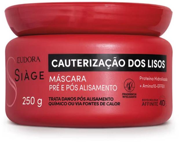 Máscara Capilar Siàge Cauterização dos Lisos 250g Eudora