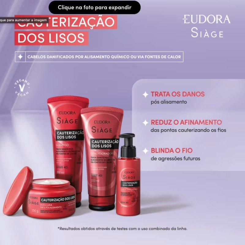 Máscara Capilar Siàge Cauterização dos Lisos 250g Eudora