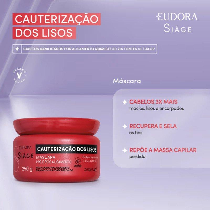 Máscara Capilar Siàge Cauterização dos Lisos 250g Eudora