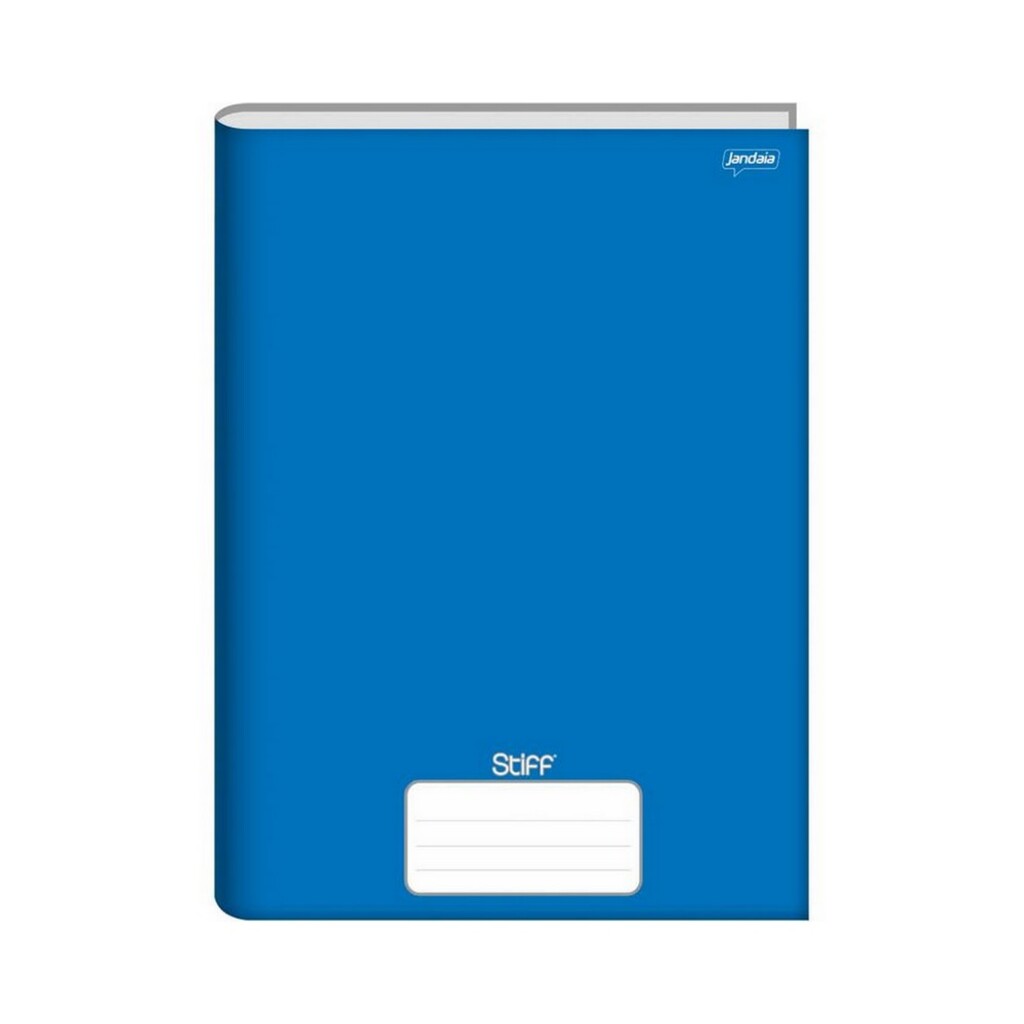 Caderno Brochura Capa Dura Costurado 48 Fls 140x200 Stiff Azul Unitário Jandaia 004855