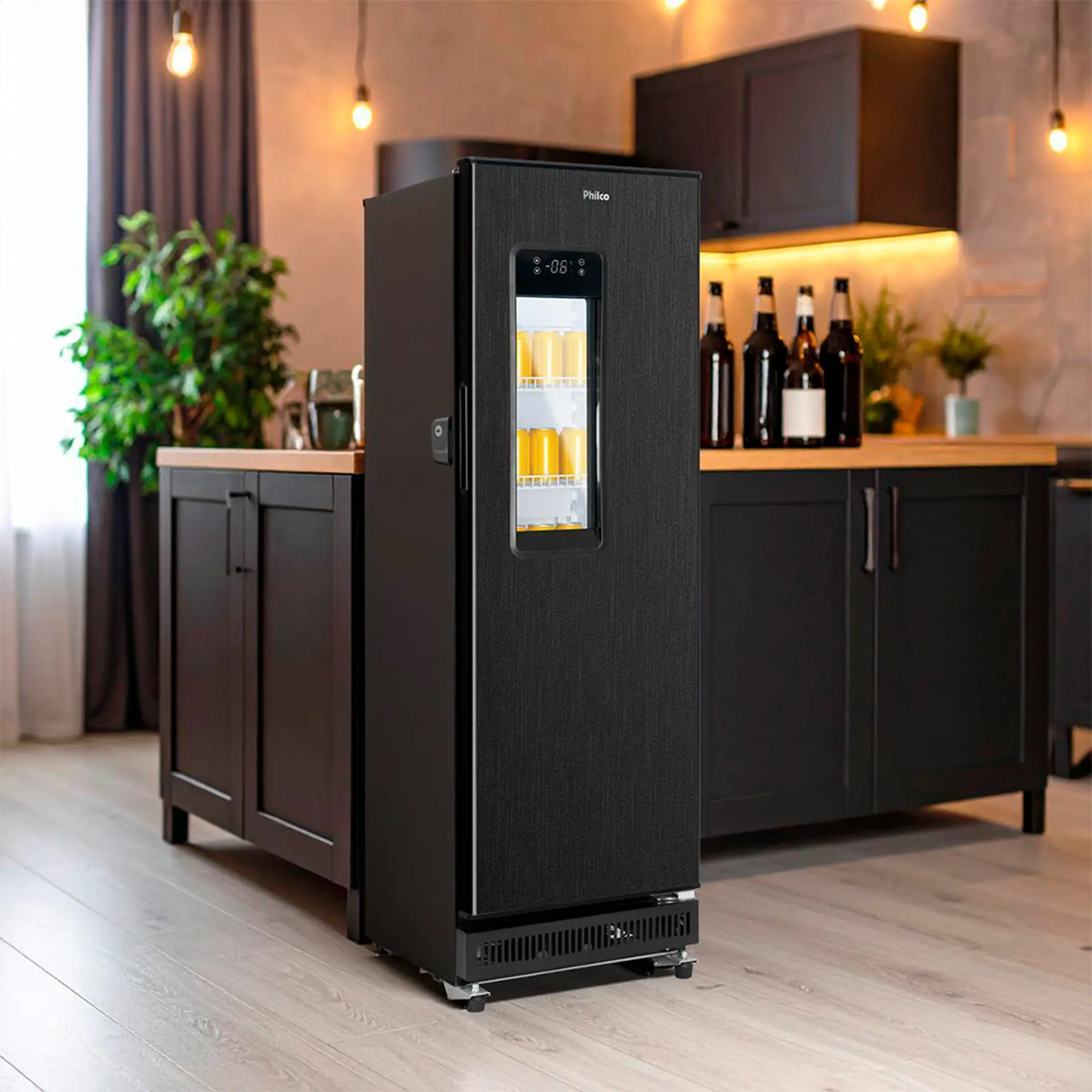 Cervejeira Philco 250L Controle Digital PCV25A - Black Inox - 220 Volts