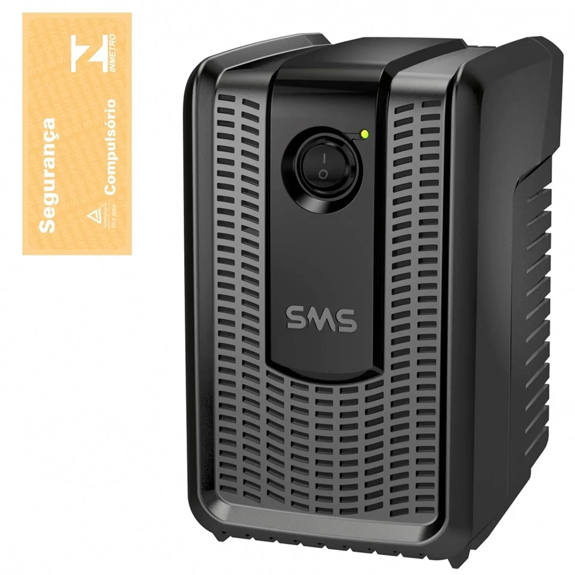 Estabilizador SMS Revolution Speedy 500VA 6 Tomadas Monovolt 16620 - Preto - Bivolt