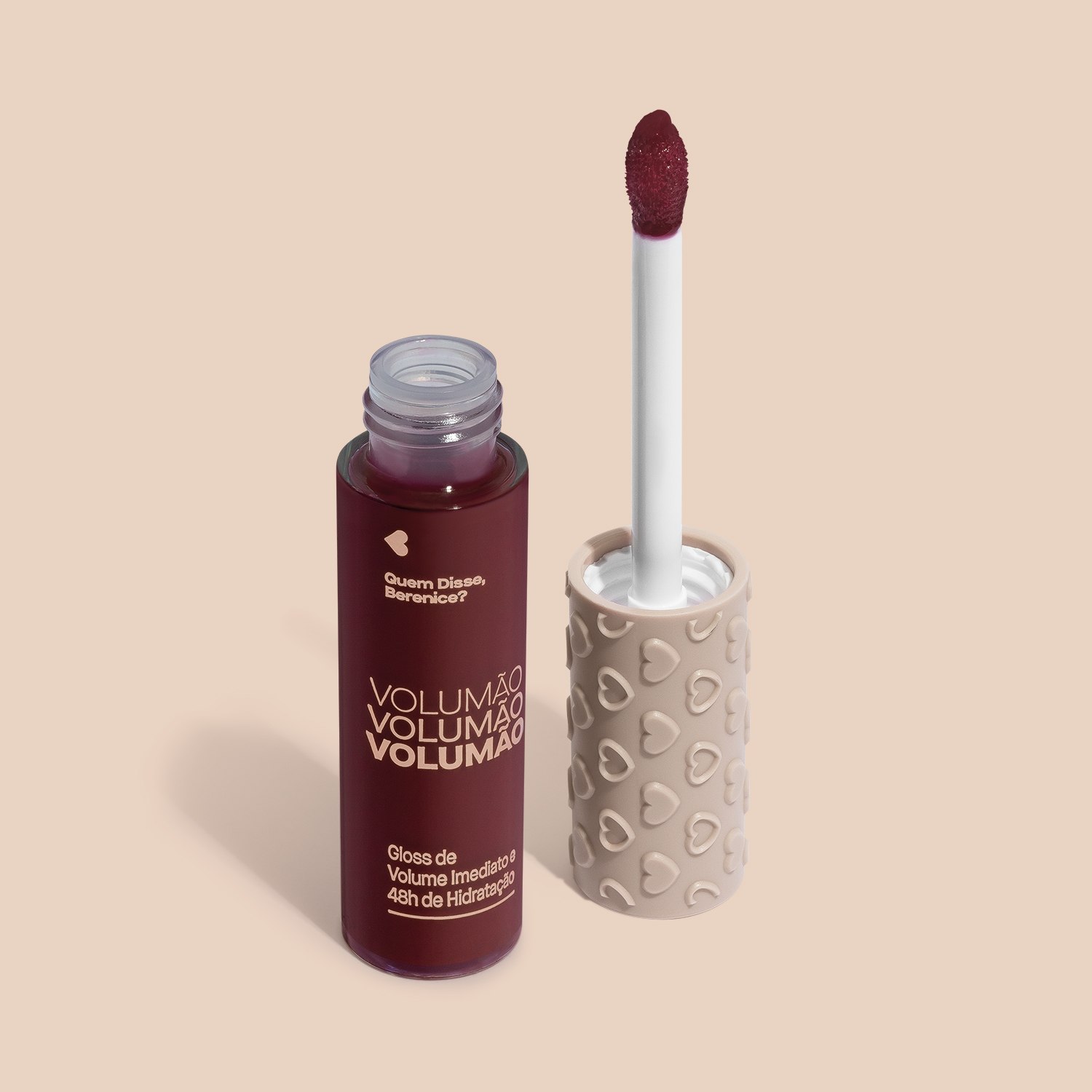 Gloss Labial Vermelho Cereja Explosão Volumão Quem Disse, Berenice? 9,5ml