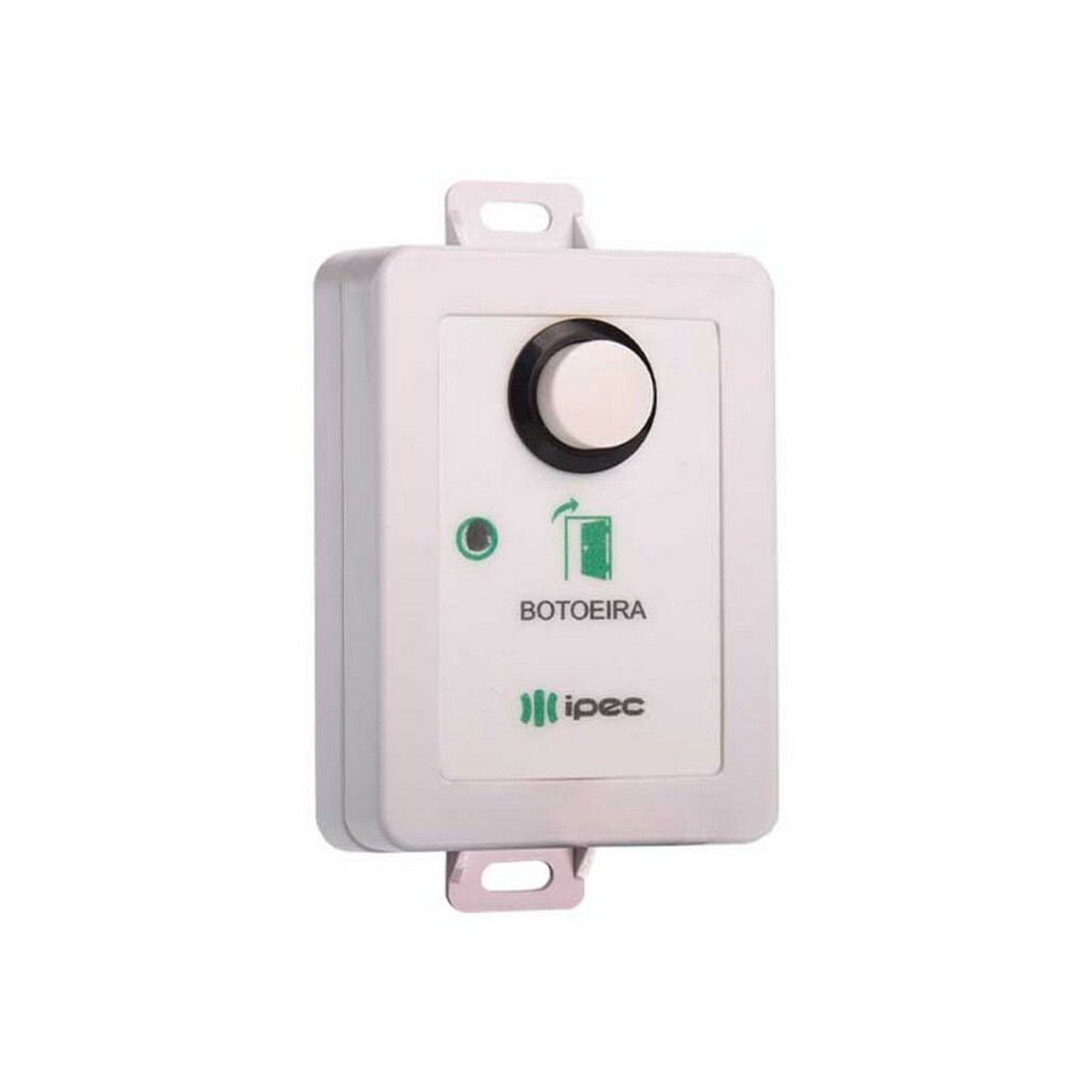 Botoeira de Saída Sobrepor Simples Sem Fio 433Mhz Ipec - BOT-01/RF