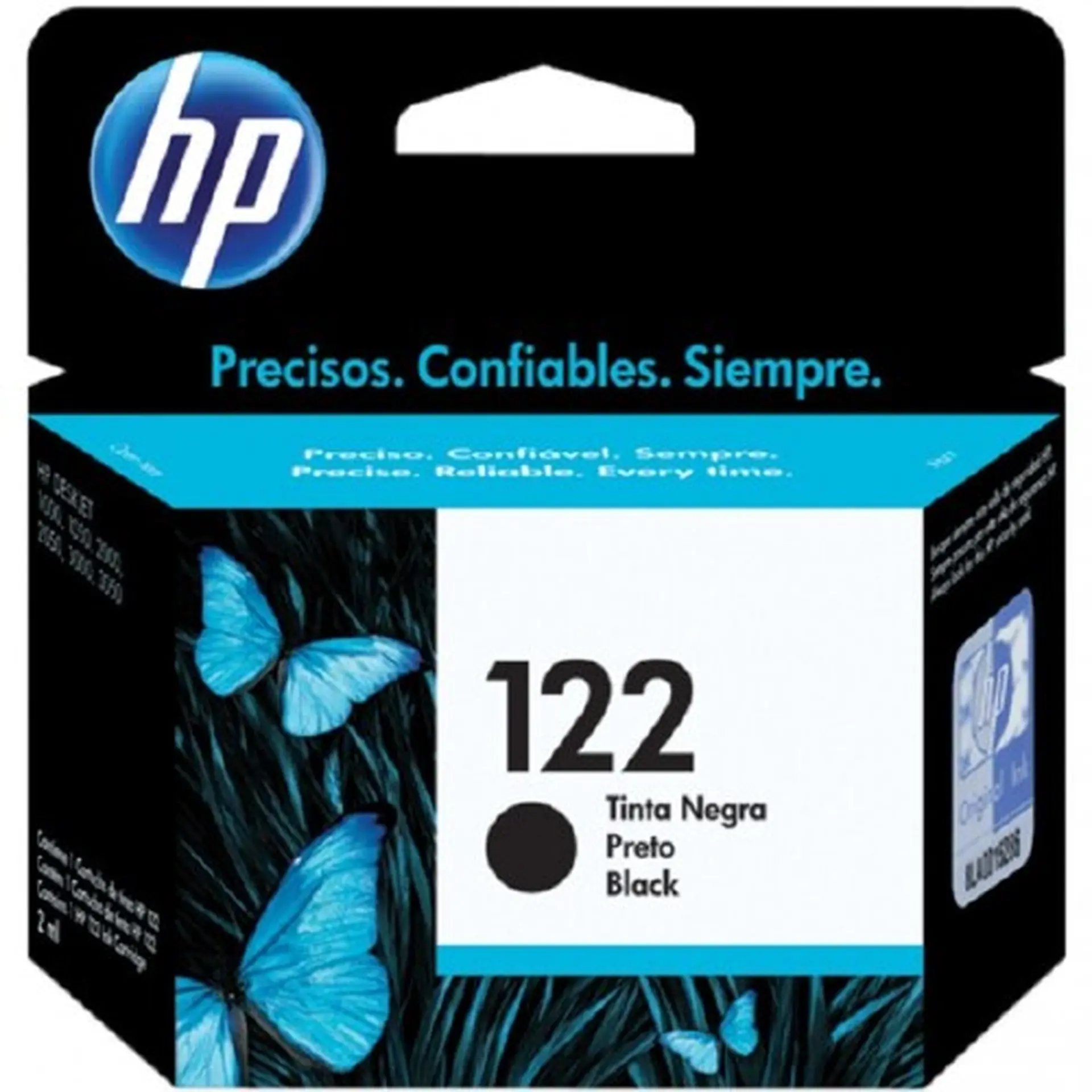 Cartucho de Tinta HP Preto Nº122 Original até 120 Páginas CH561HB