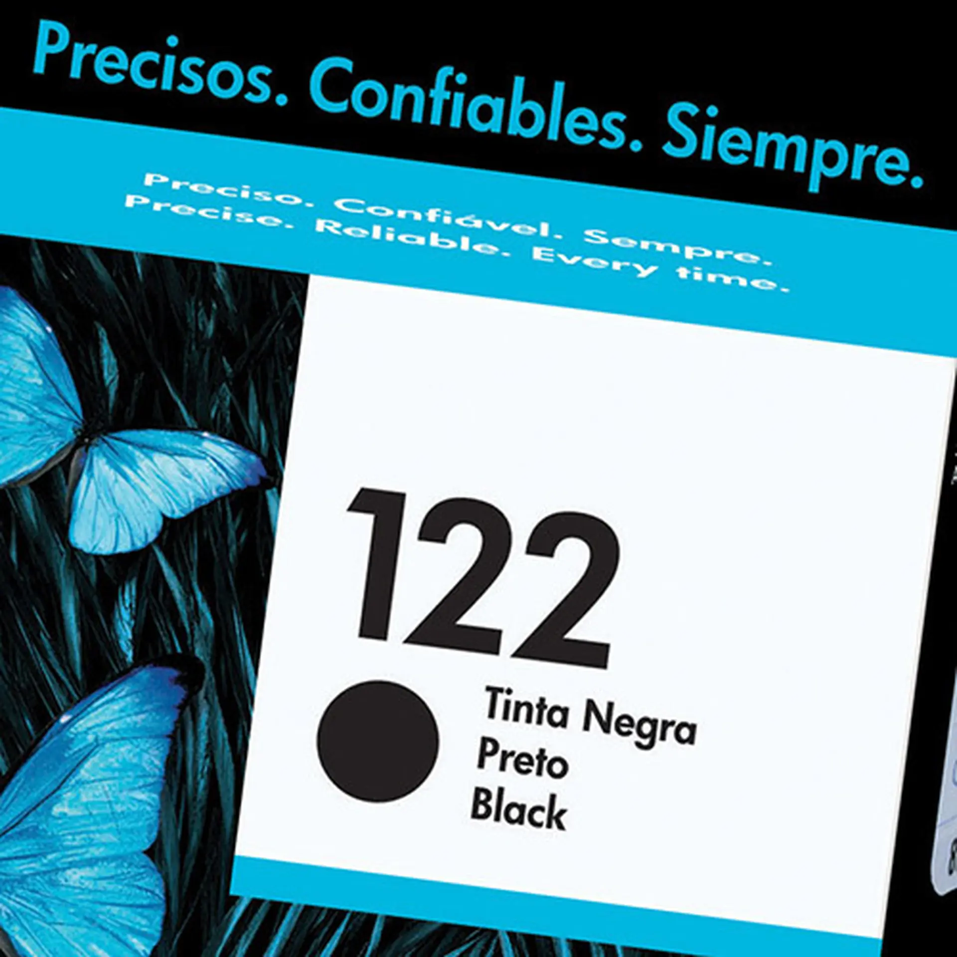 Cartucho de Tinta HP Preto Nº122 Original até 120 Páginas CH561HB