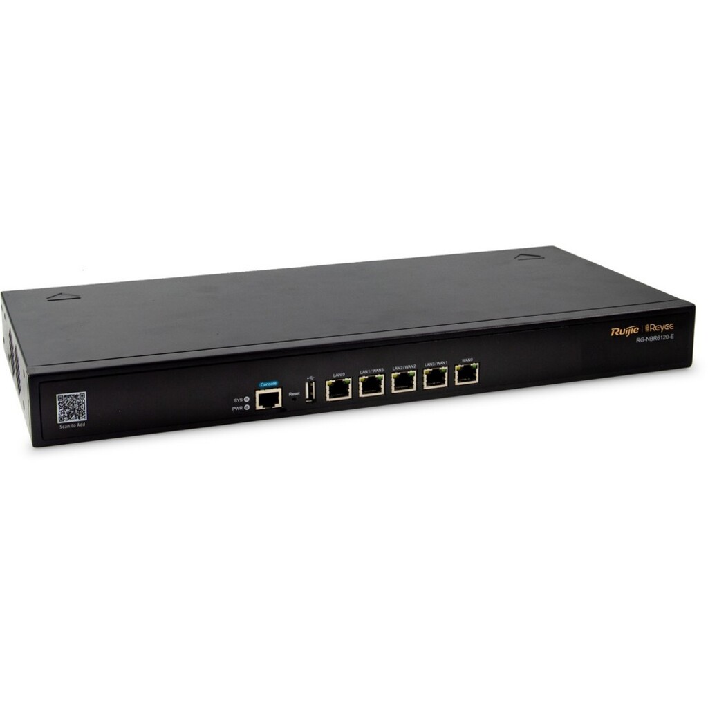 Roteador VPN Multi-Wan Ruijie | Reyee RG-NBR6120-E 5 Portas Gigabit