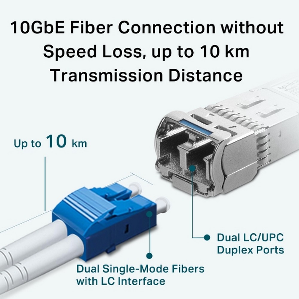 Modulo SFP+ Minigbic 10G BaseLR LC Monomodo Tp-Link SM5110LR